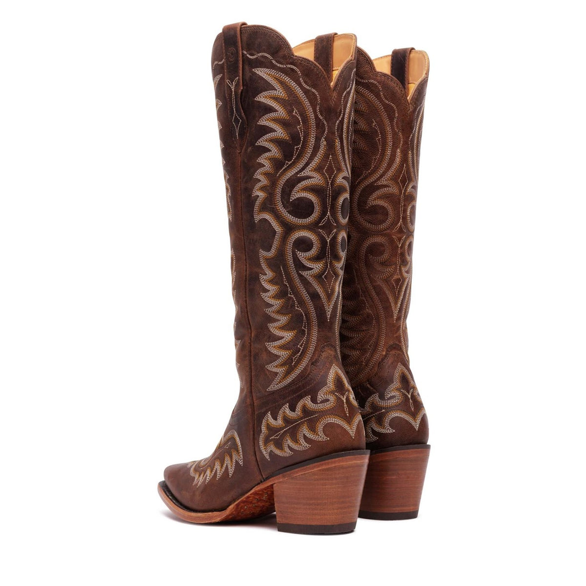 Damen Crush Westernstiefel Treibholz-Braun