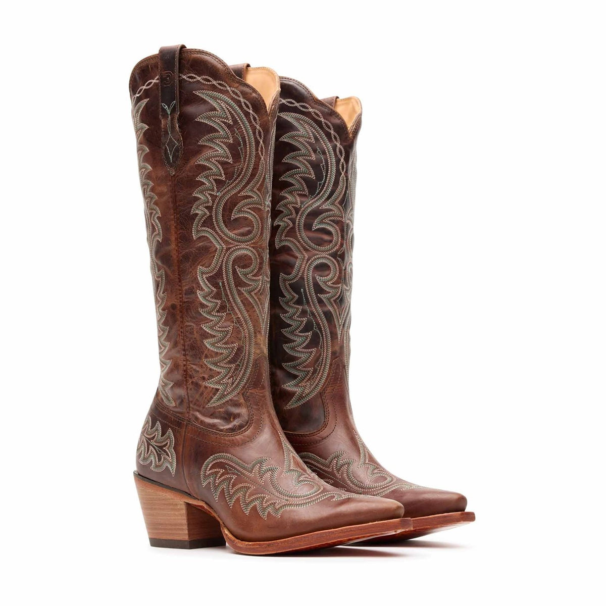 Damen Crush Westernstiefel Mahagoni