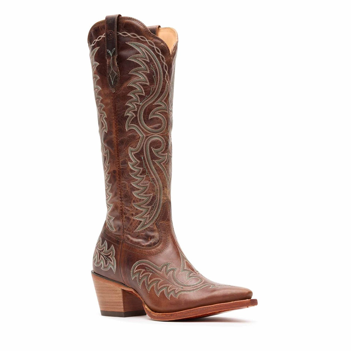 Damen Crush Westernstiefel Mahagoni