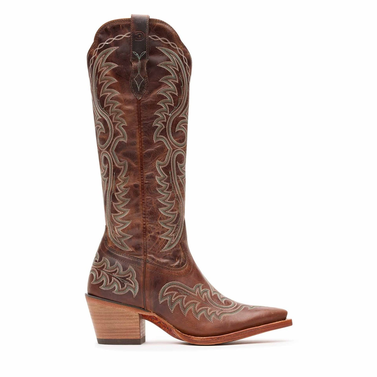 Damen Crush Westernstiefel Mahagoni