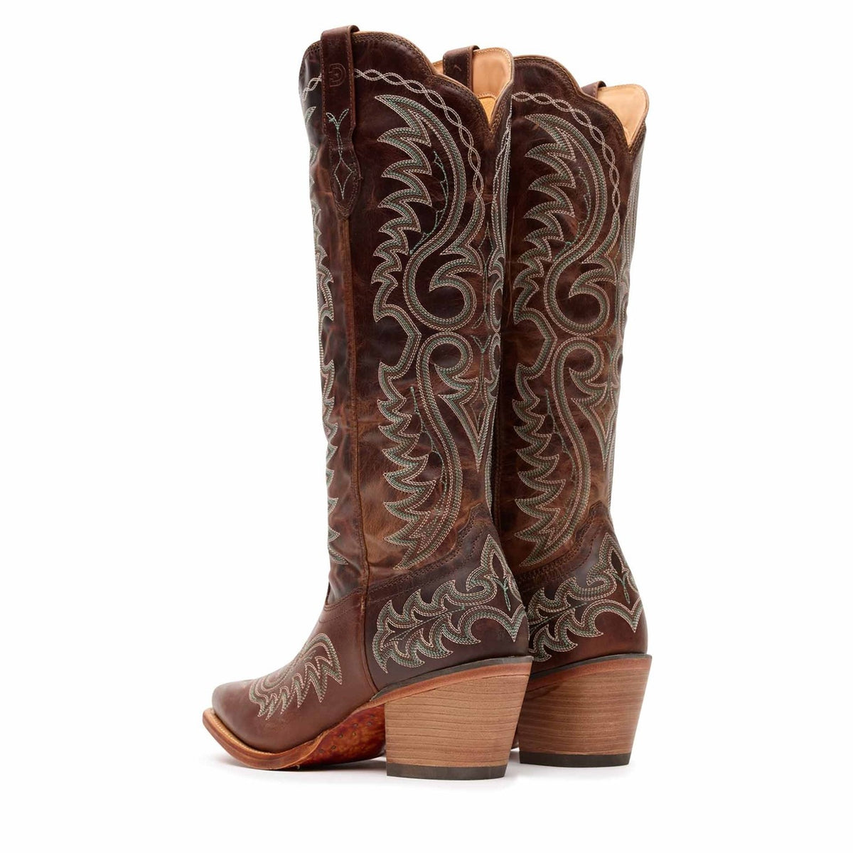 Damen Crush Westernstiefel Mahagoni