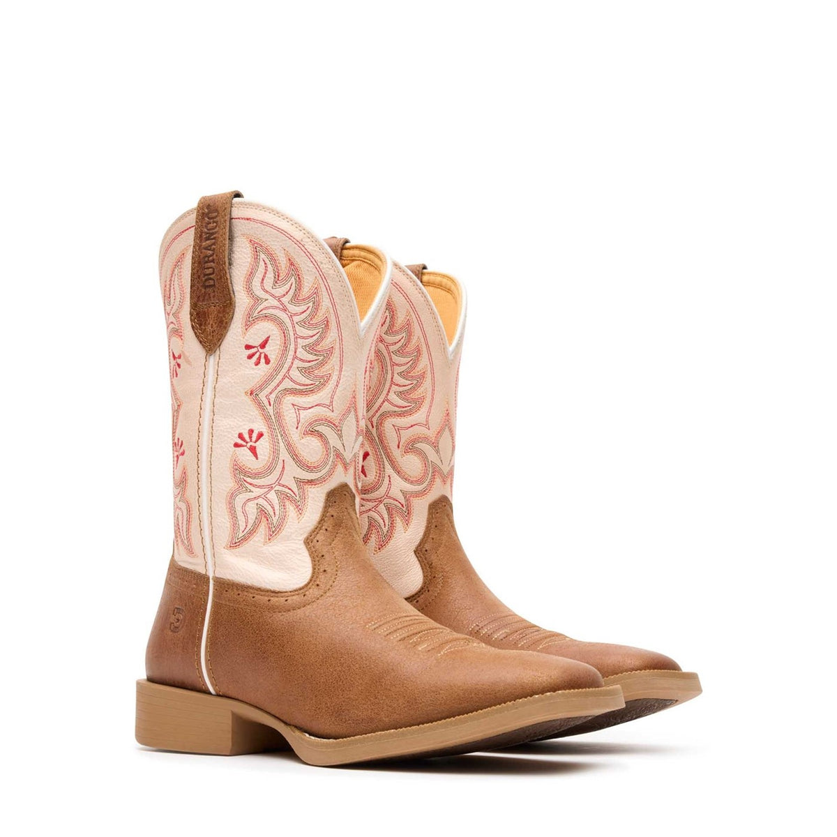 Damen Shyloh Westernstiefel Honigbraun Metallic-Pfirsich