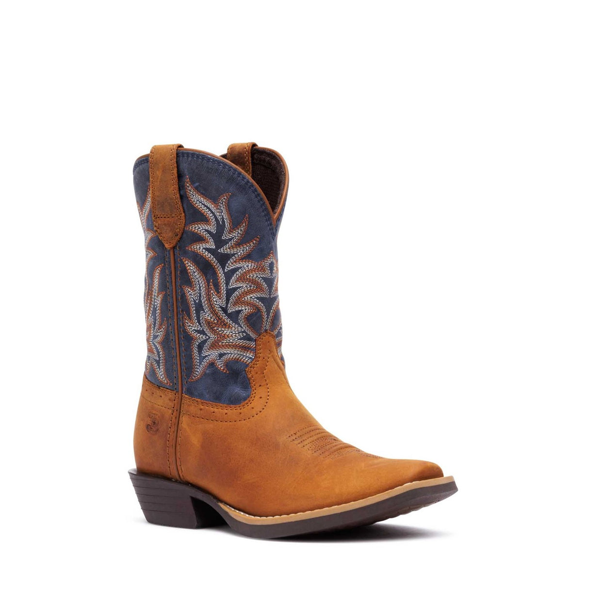 Kinder Shyloh Westernstiefel Wrangler-Braun Denimblau