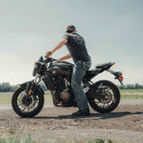 Herren Harness Bikerboots Schwarz geölt