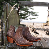 Damen Crush Westernstiefel Kaffeebraun