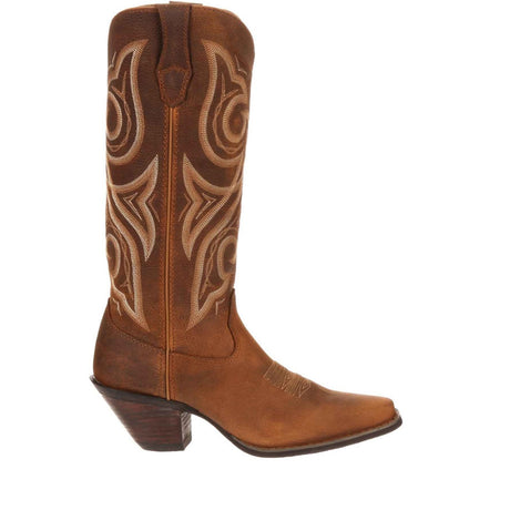 Damen Crush Westernstiefel Distressed-Cognac