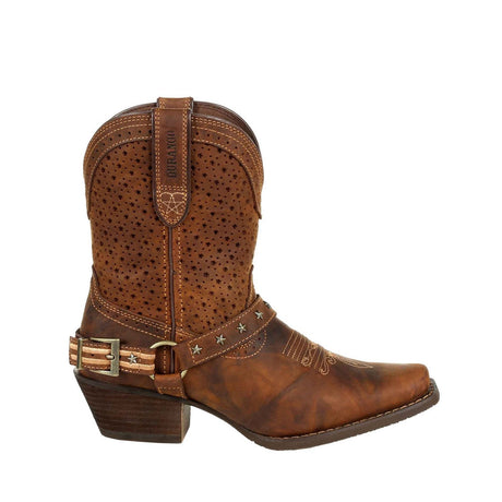 Damen Crush Westernstiefel Rehbraun