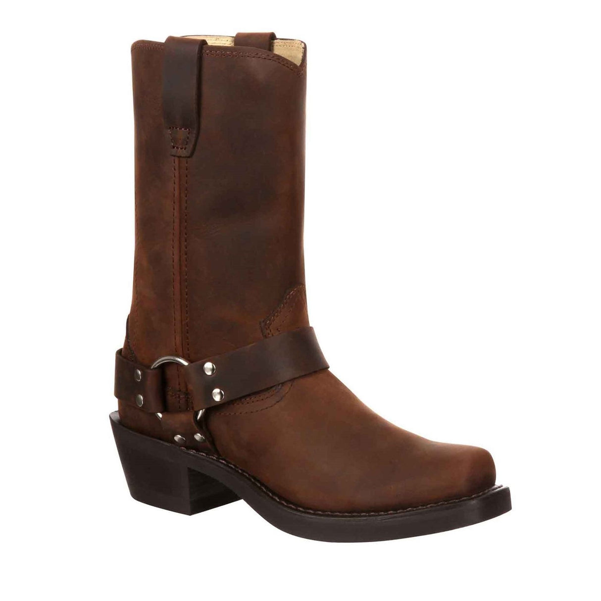 Damen Harness Bikerboots Braun Harness