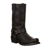 Damen Harness Bikerboots Schwarz