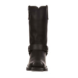 Damen Harness Bikerboots Schwarz