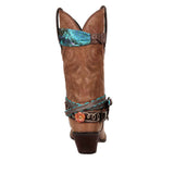 Damen Crush Accessorised Westernstiefel Braun