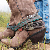 Damen Crush Accessorised Westernstiefel Braun
