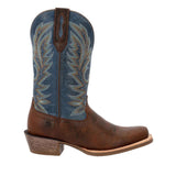 Herren Rebel Pro Westernstiefel Braun und Blau