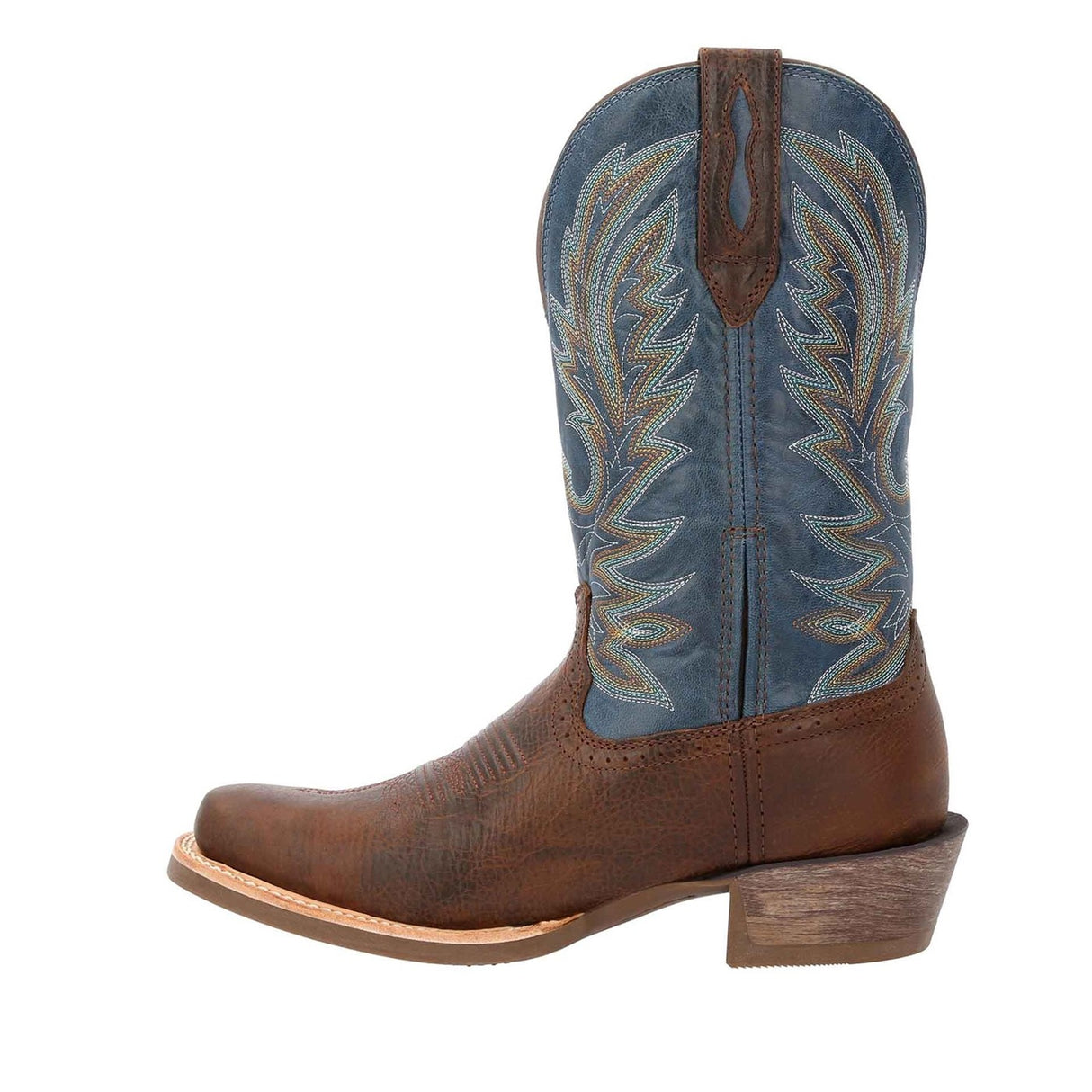 Herren Rebel Pro Westernstiefel Braun und Blau