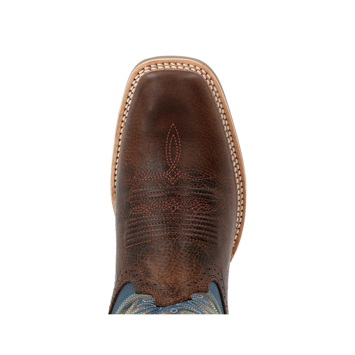 Herren Rebel Pro Westernstiefel Braun und Blau