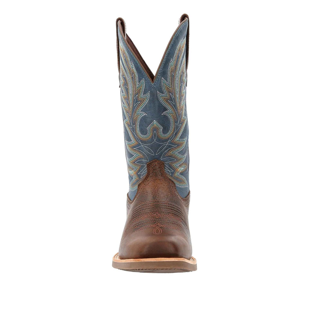 Herren Rebel Pro Westernstiefel Braun und Blau