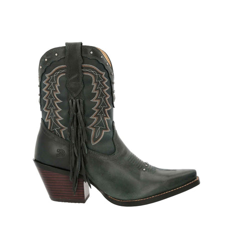 Damen Crush Westernstiefel Sattelbraun und Denimblau
