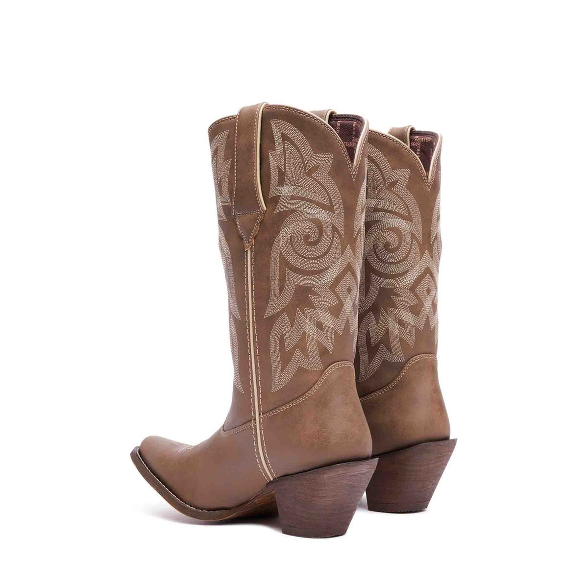 Damen Crush Flag Accessory Westernstiefel Braun/Khaki