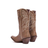 Damen Crush Flag Accessory Westernstiefel Braun/Khaki