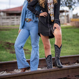 Damen Crush Westernstiefel Black Beauty