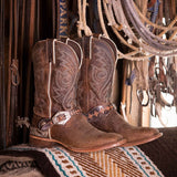 Herren Arena Pro Westernstiefel Worn Saddle