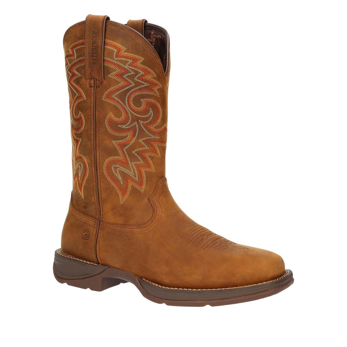 Herren Rebel Wasserfeste Westernstiefel Rotbraun