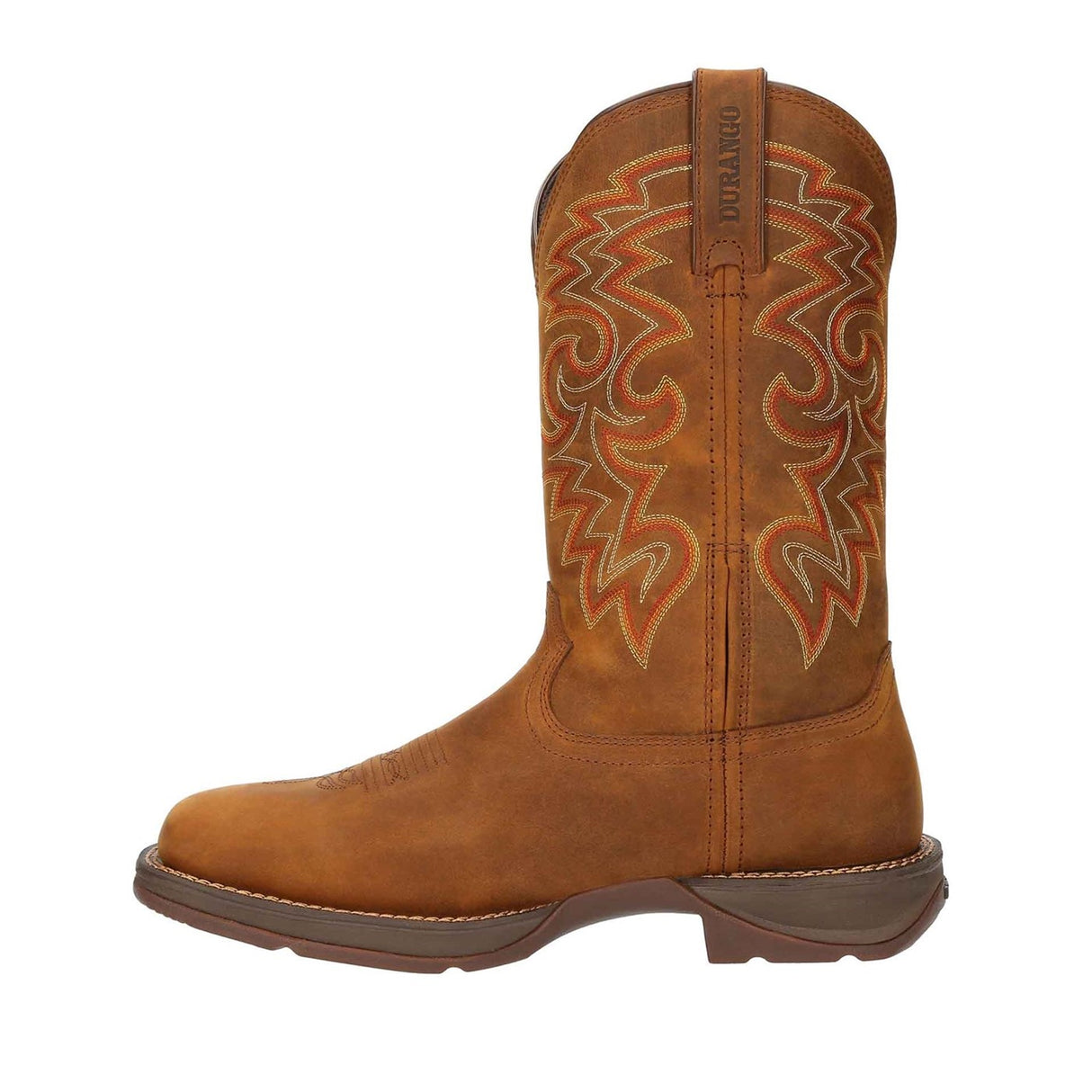 Herren Rebel Wasserfeste Westernstiefel Rotbraun