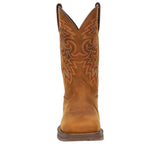 Herren Rebel Wasserfeste Westernstiefel Rotbraun