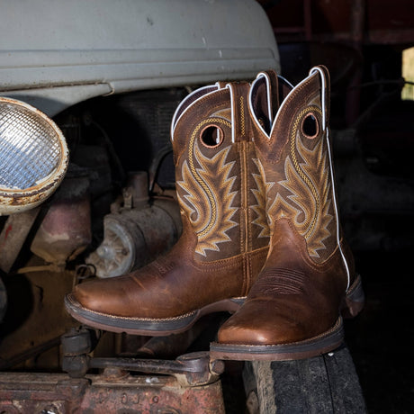 Herren Rebel Westernstiefel Sattelbraun