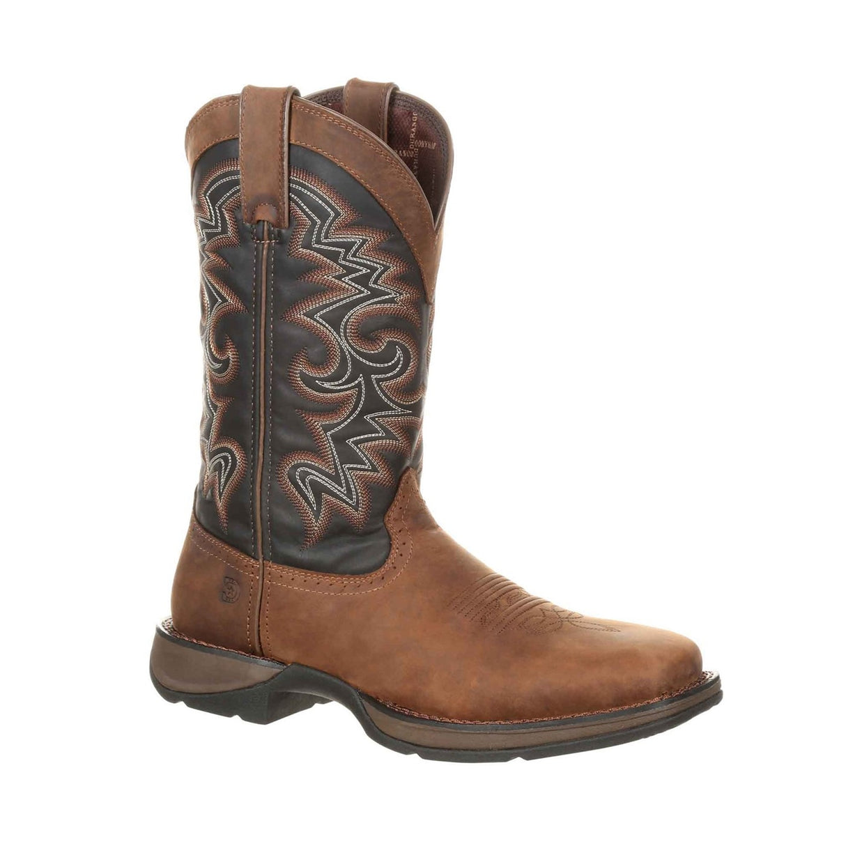 Herren Rebel Westernstiefel Schokolade und Mitternacht