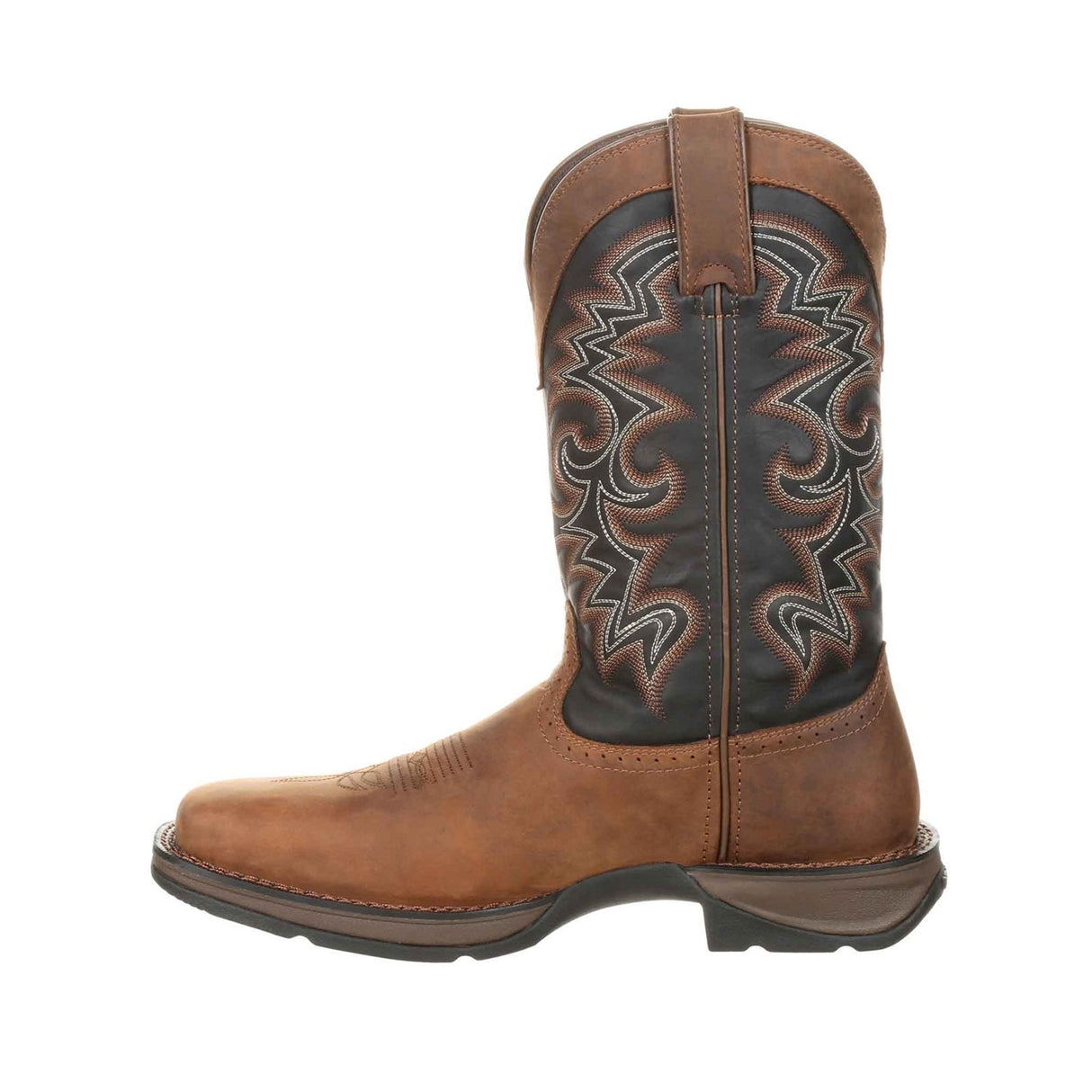 Herren Rebel Westernstiefel Schokolade und Mitternacht