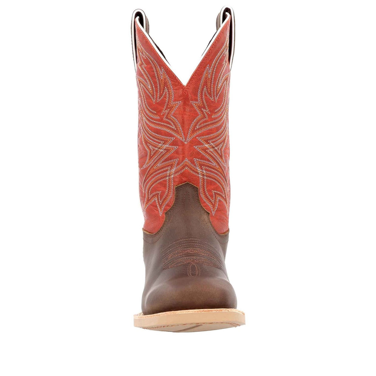 Herren Rebel Pro Westernstiefel Used-Braun und Chilischote