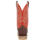 Herren Rebel Pro Westernstiefel Used-Braun und Chilischote