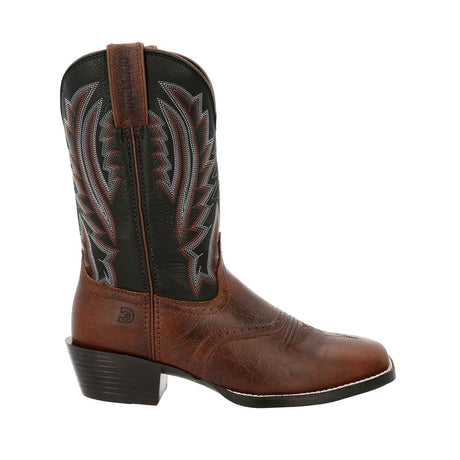 Herren Westward Westernstiefel Dunkle Kastanie und Onyx-Schwarz