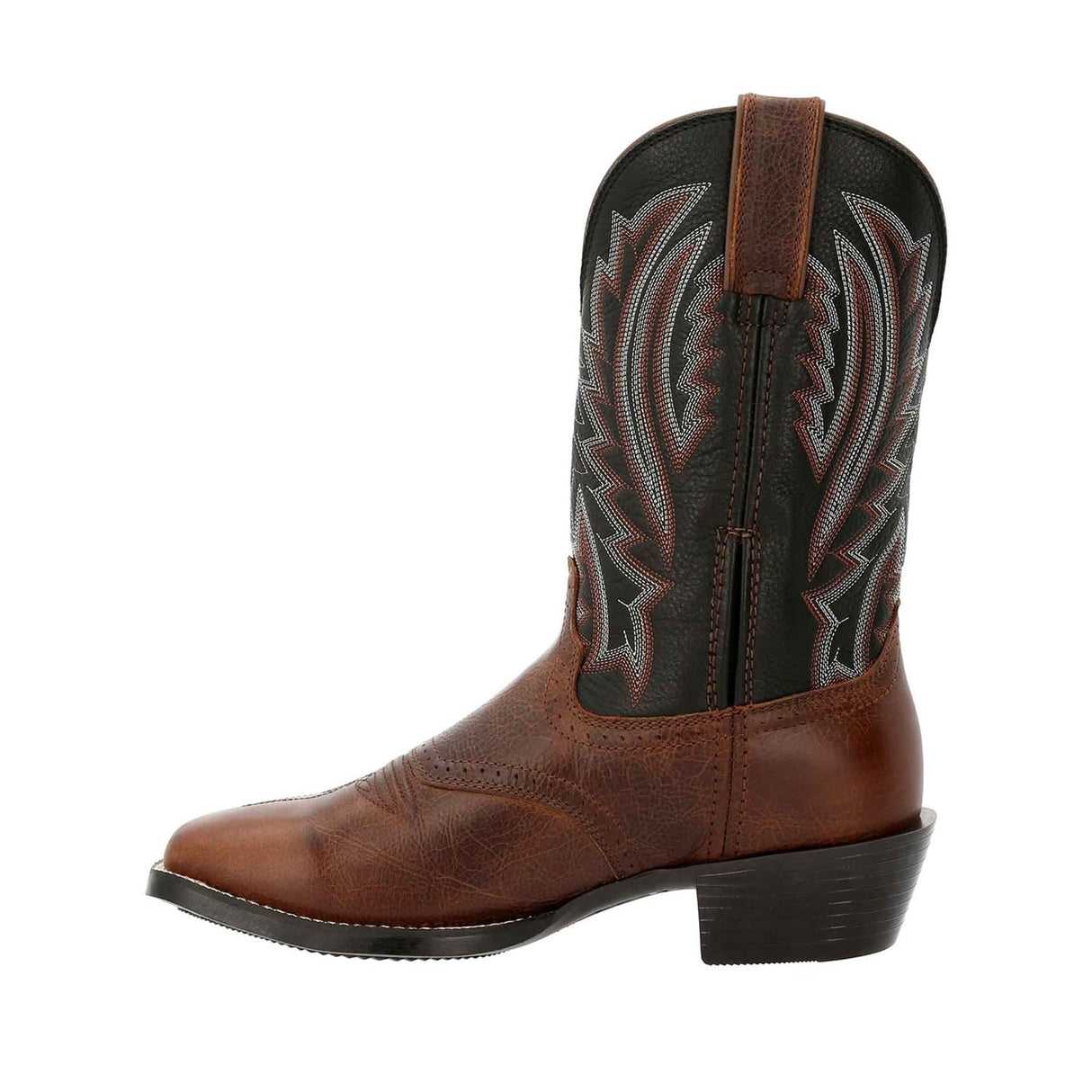 Herren Westward Westernstiefel Dunkle Kastanie und Onyx-Schwarz