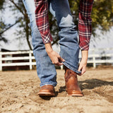 Damen Arena Pro Westernstiefel Kastanie