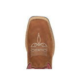 Damen Lady Rebel Westernstiefel Eichenbraun und Rostrot