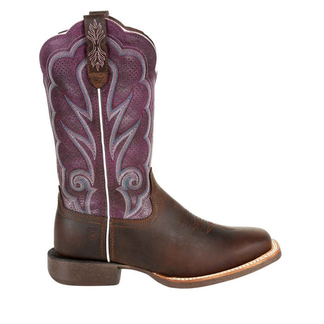 Damen Lady Rebel Pro Westernstiefel Braun geölt und Pflaume