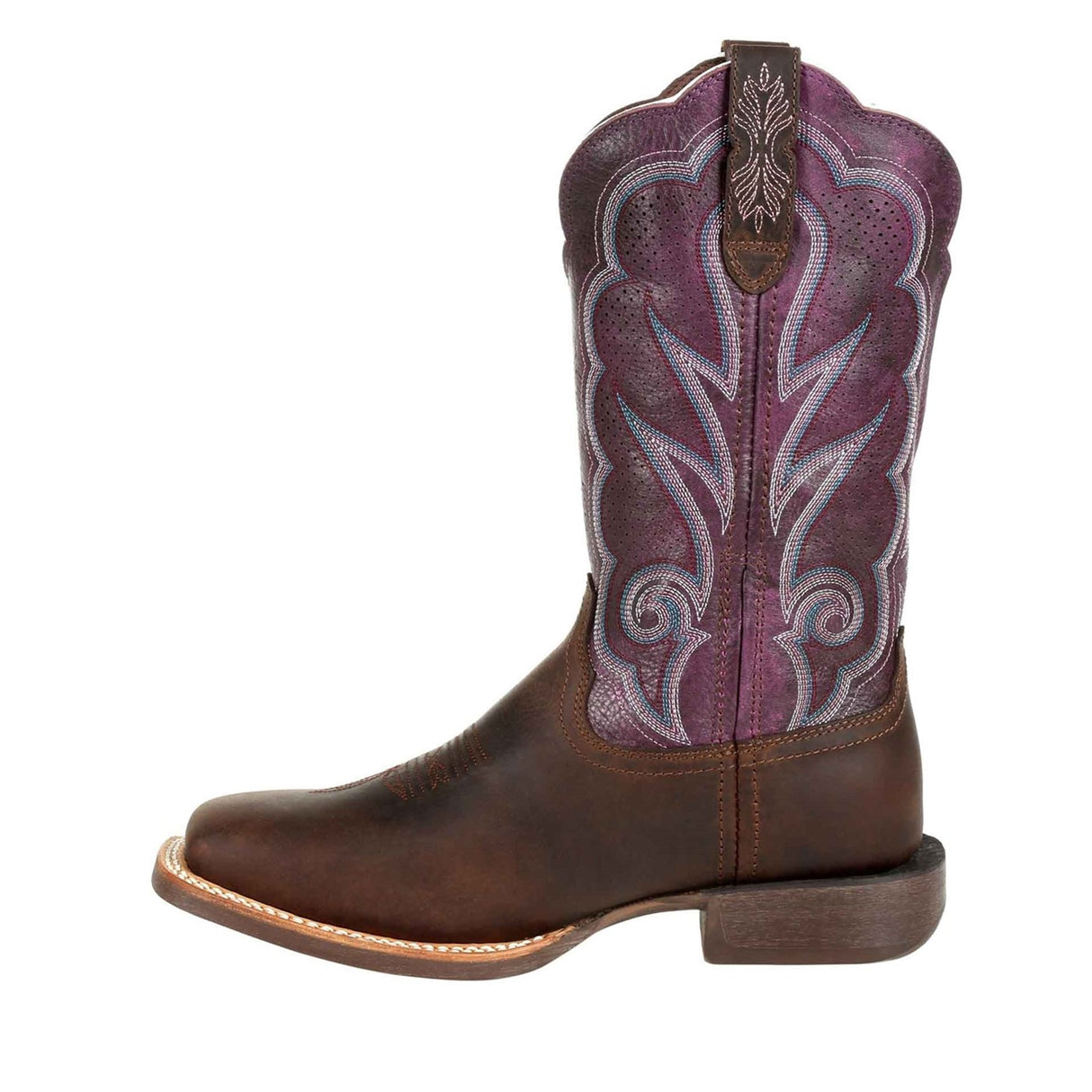 Damen Lady Rebel Pro Westernstiefel Braun geölt und Pflaume