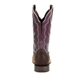 Damen Lady Rebel Pro Westernstiefel Braun geölt und Pflaume