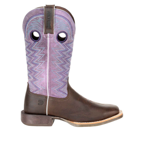 Damen Lady Rebel Pro Westernstiefel Dunkle Erde und Amethyst
