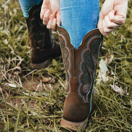 Damen Lady Rebel Pro Westernstiefel Wacholderbraun