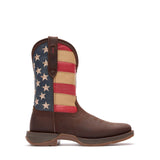 Herren Rebel Westernstiefel Braun USA-Flagge