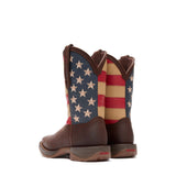 Herren Rebel Westernstiefel Braun USA-Flagge