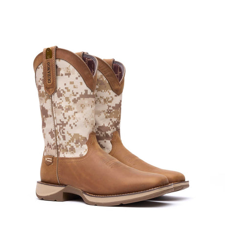 Herren Rebel Westernstiefel Staubbraun Wuesten-Camo