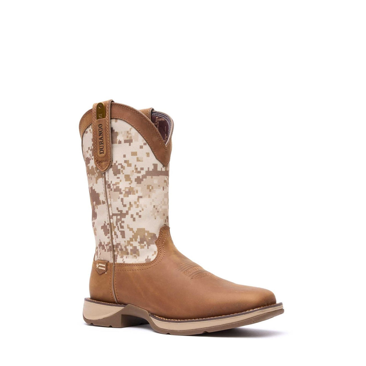 Herren Rebel Westernstiefel Staubbraun Wuesten-Camo