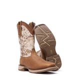 Herren Rebel Westernstiefel Staubbraun Wuesten-Camo
