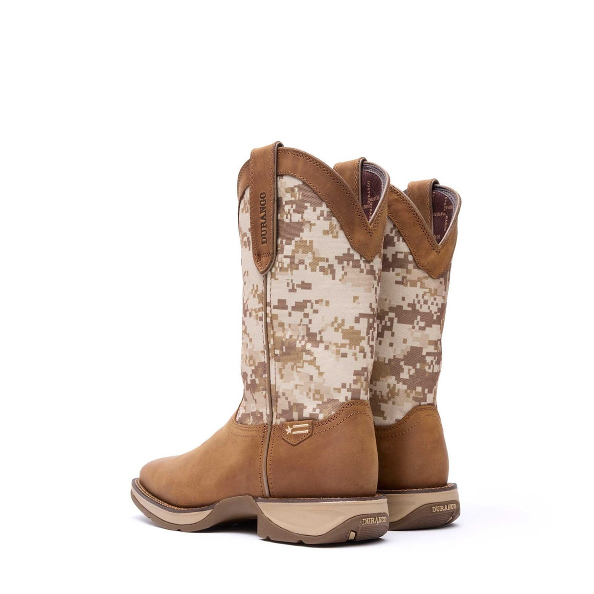 Herren Rebel Westernstiefel Staubbraun Wuesten-Camo