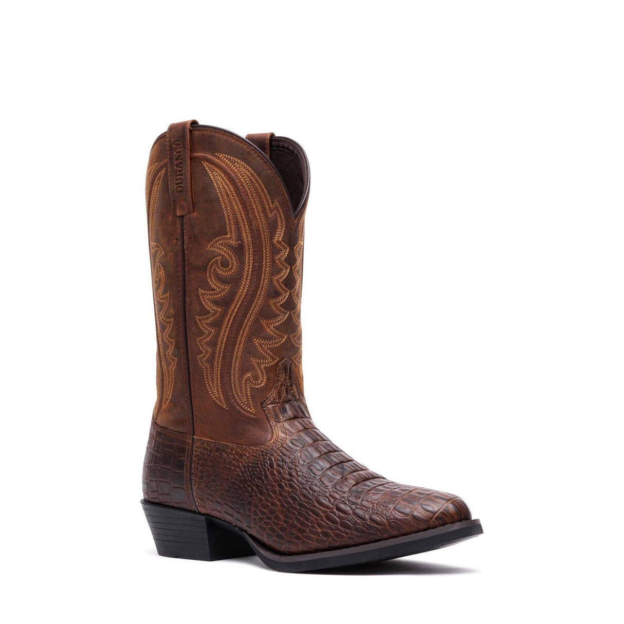 Herren Shyloh Westernstiefel Cigar Croco Trail-Braun