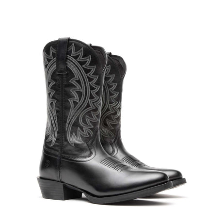 Herren Shyloh Westernstiefel Poliertes Onyx-Schwarz